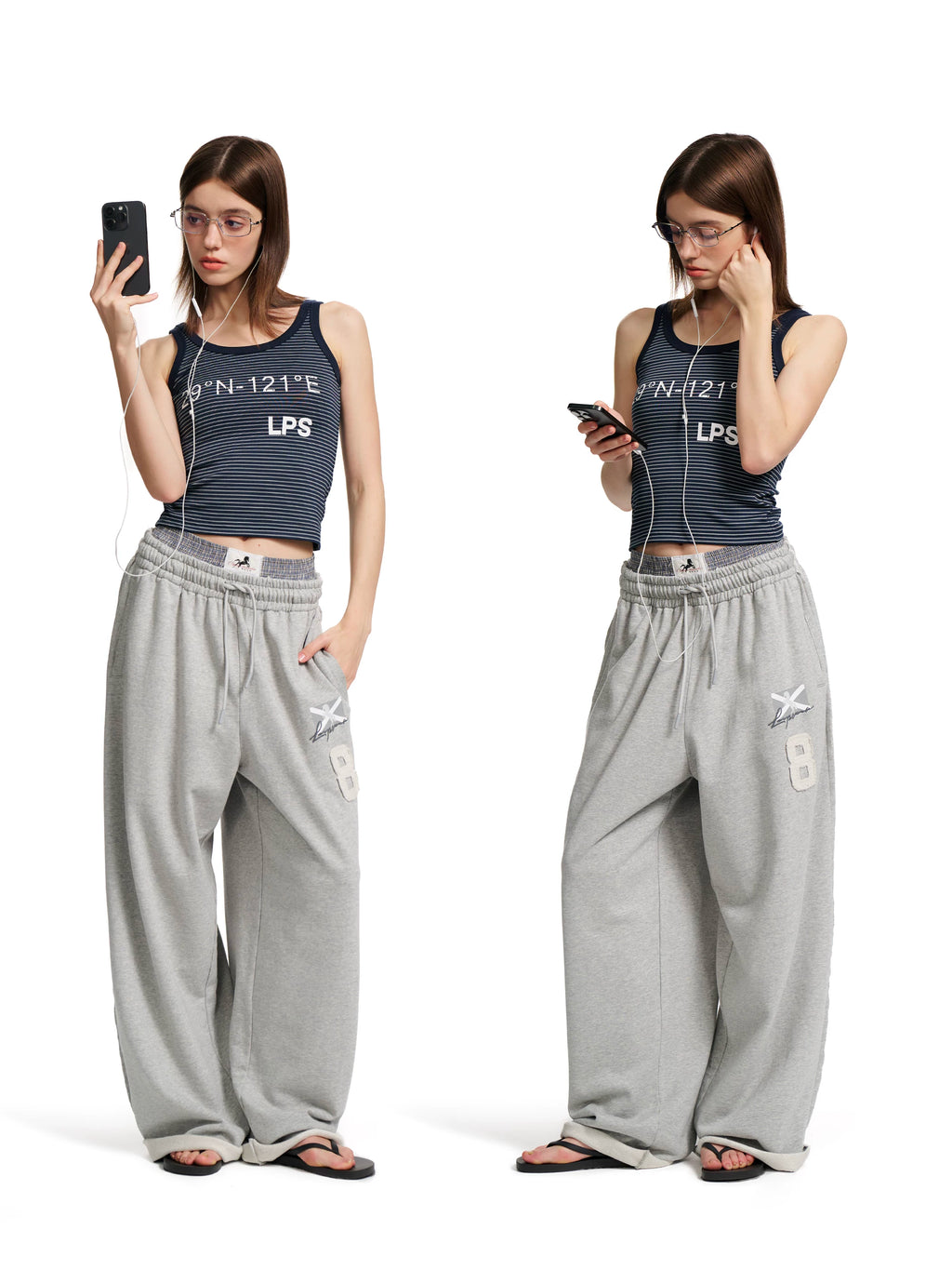 Loopsoon Loose Wide Leg Sweatpants