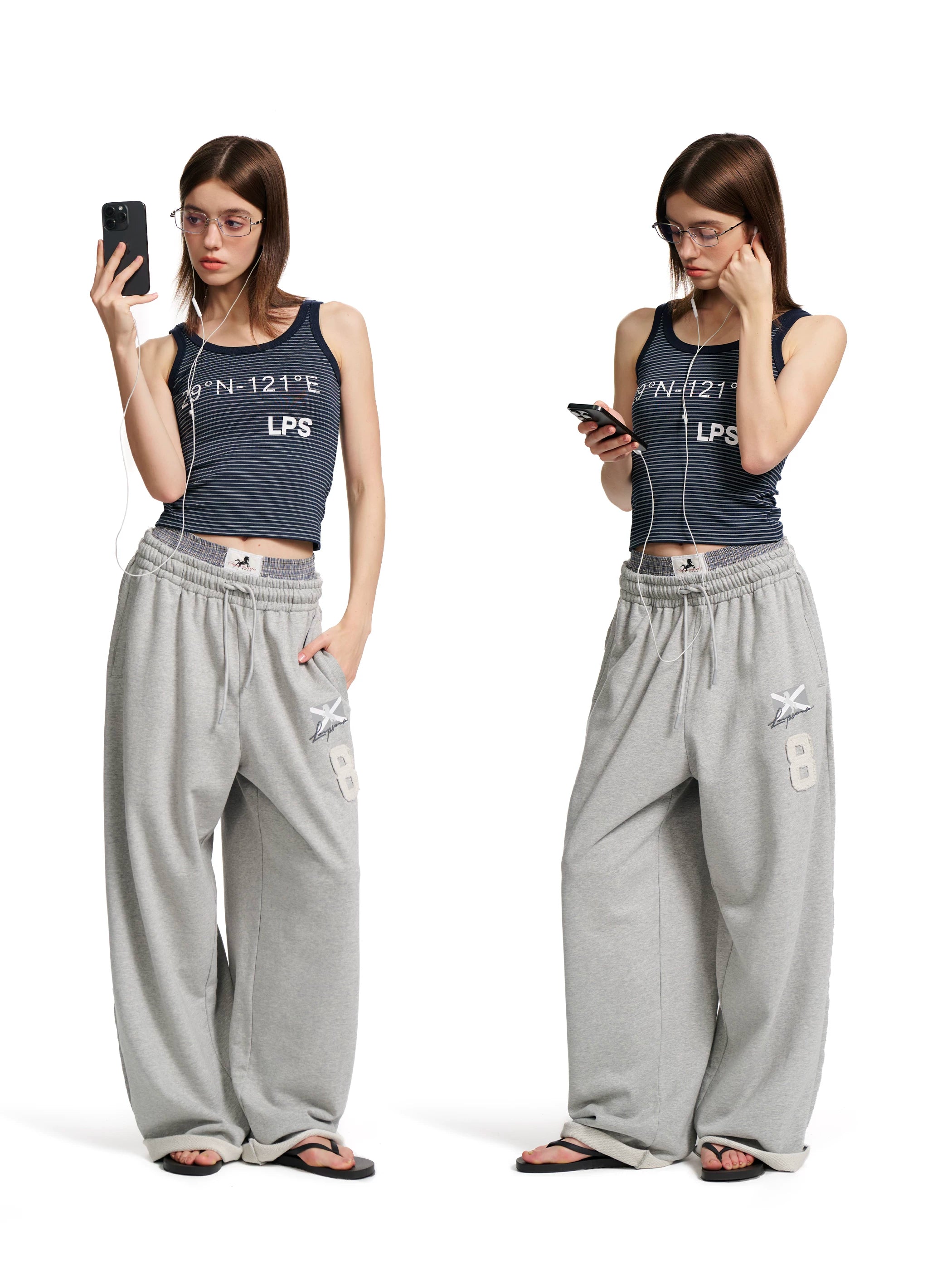 Loopsoon Loose Wide Leg Sweatpants