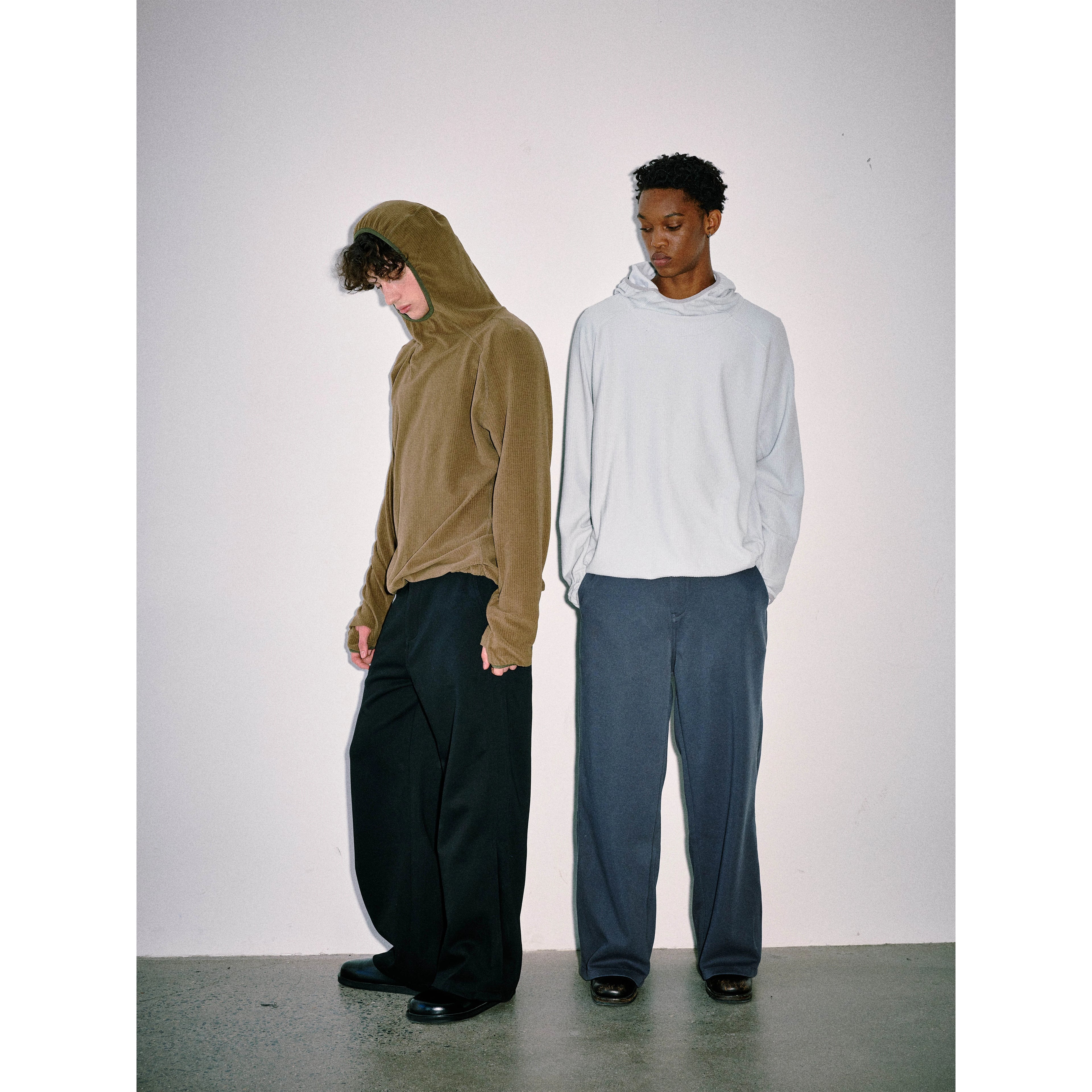 Anniehall Waffle Fleece Outdoor Running Hooded Sweater