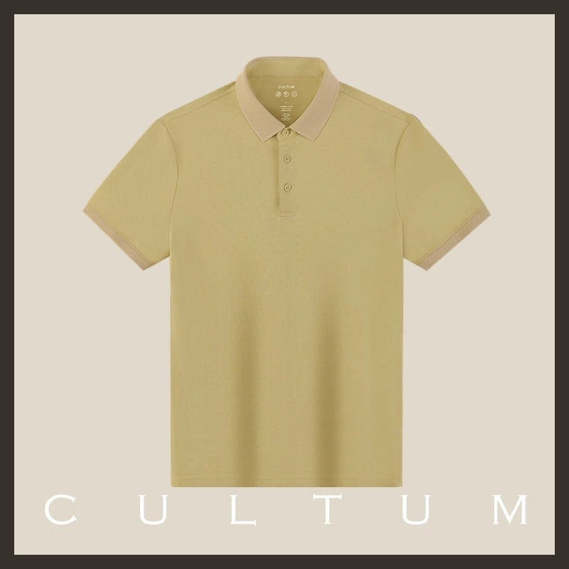 CULTUM Business Casual Versatile Solid Color POLO Shirt