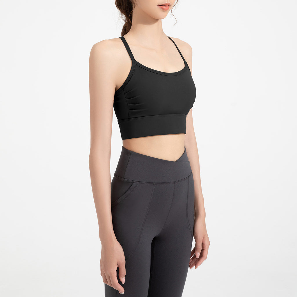 Athena Lulu Pleated Bra Shockproof Running Vest