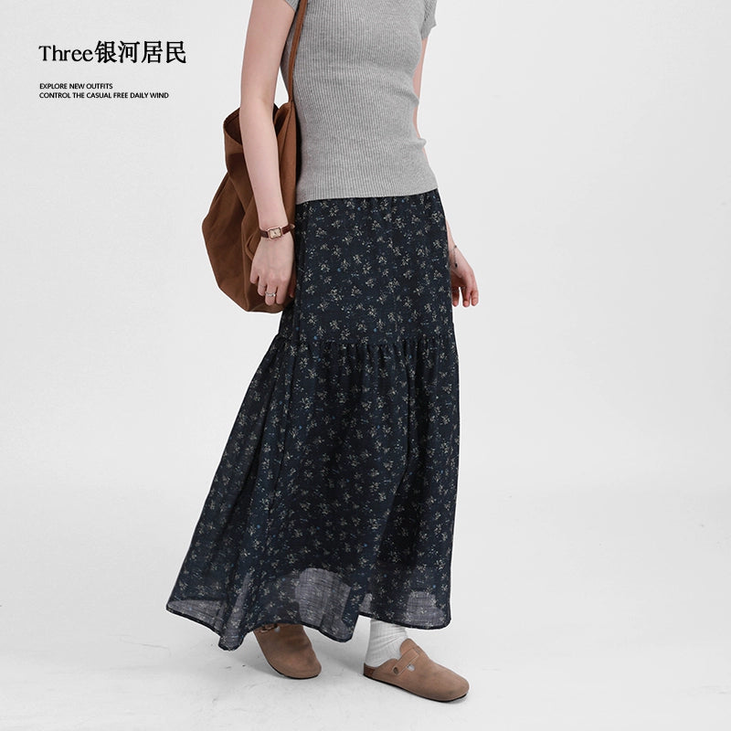 Three Gentle Korean Floral Skirts