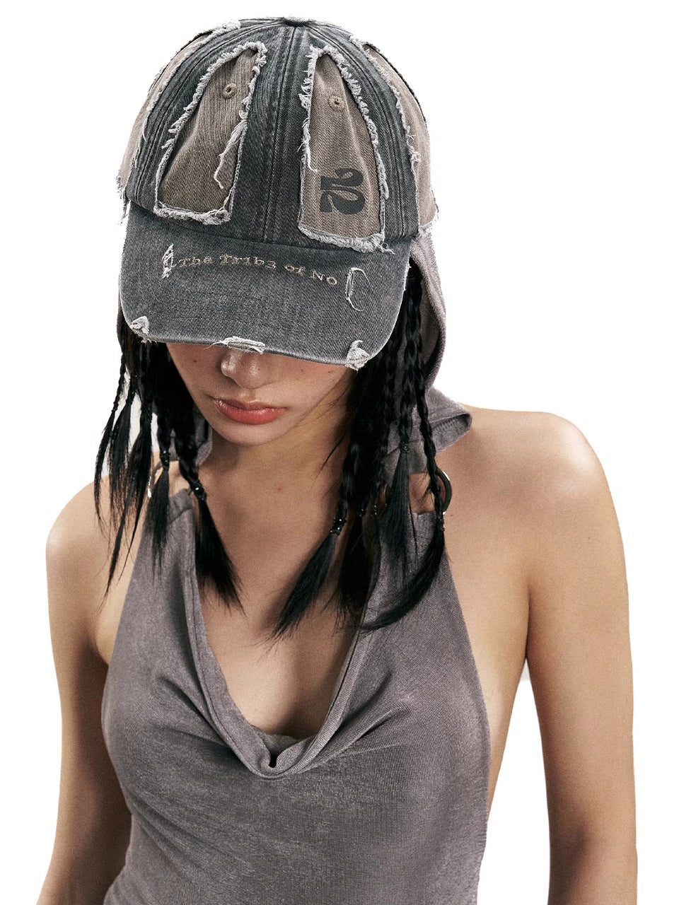 SANB Contrast Color Wash Damage Grind Heavy Industry Cap