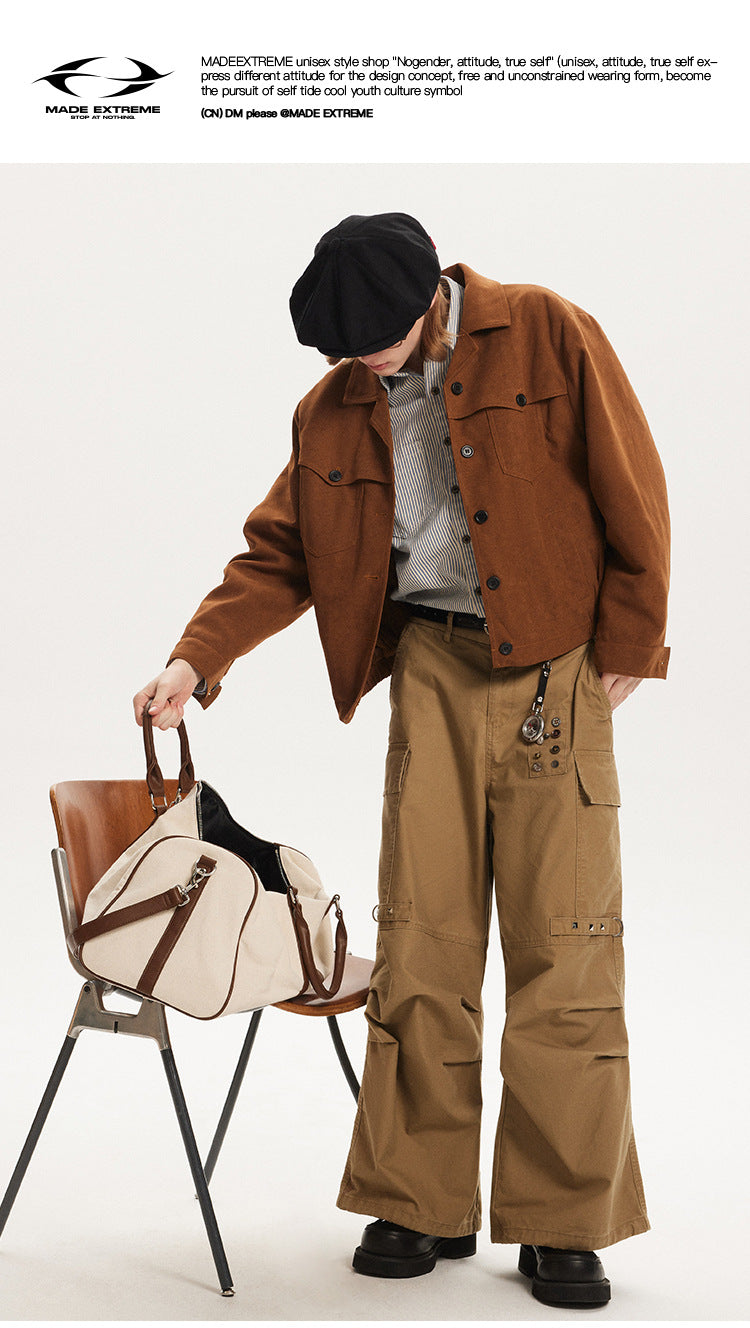 MADEEXTREME Lapel Suedue jacket