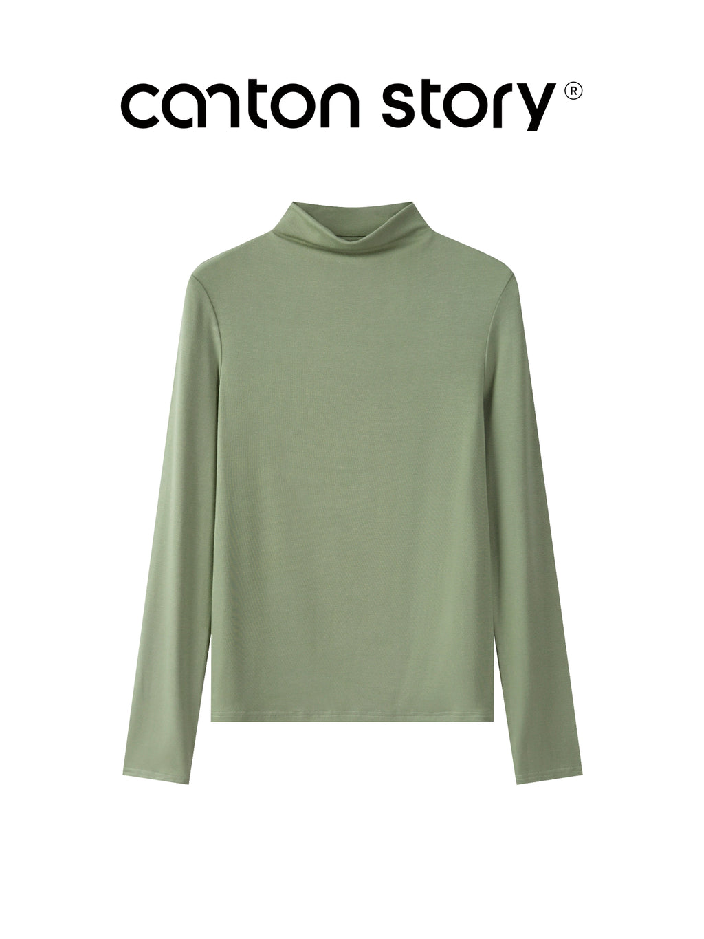 Cantonstory Shoulder Casual Versatile Bottom Shirt