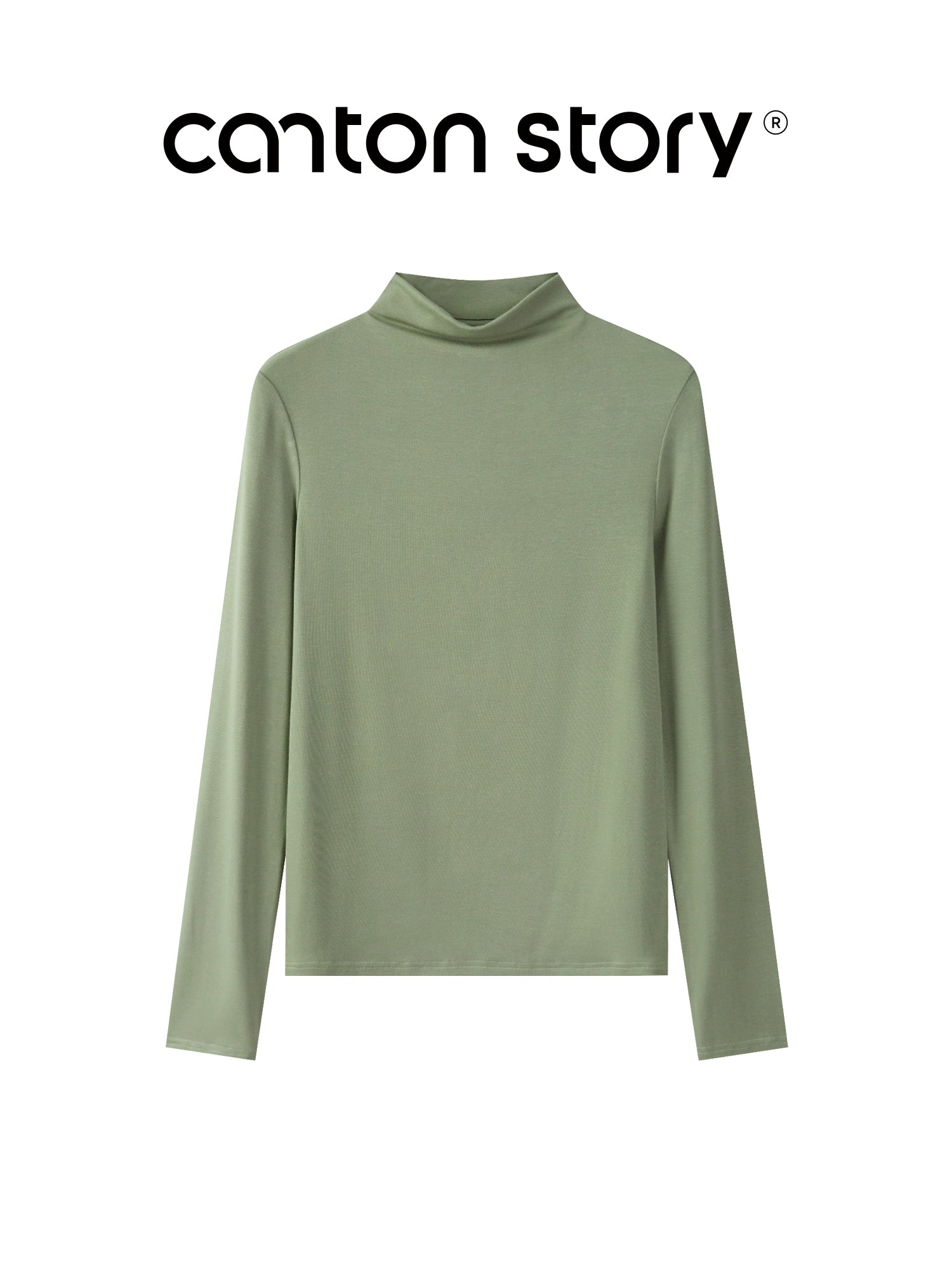 Cantonstory Shoulder Casual Versatile Bottom Shirt