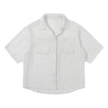 CoosRetr Vintage Hollow Old Money Wind Short Sleeve Shirt