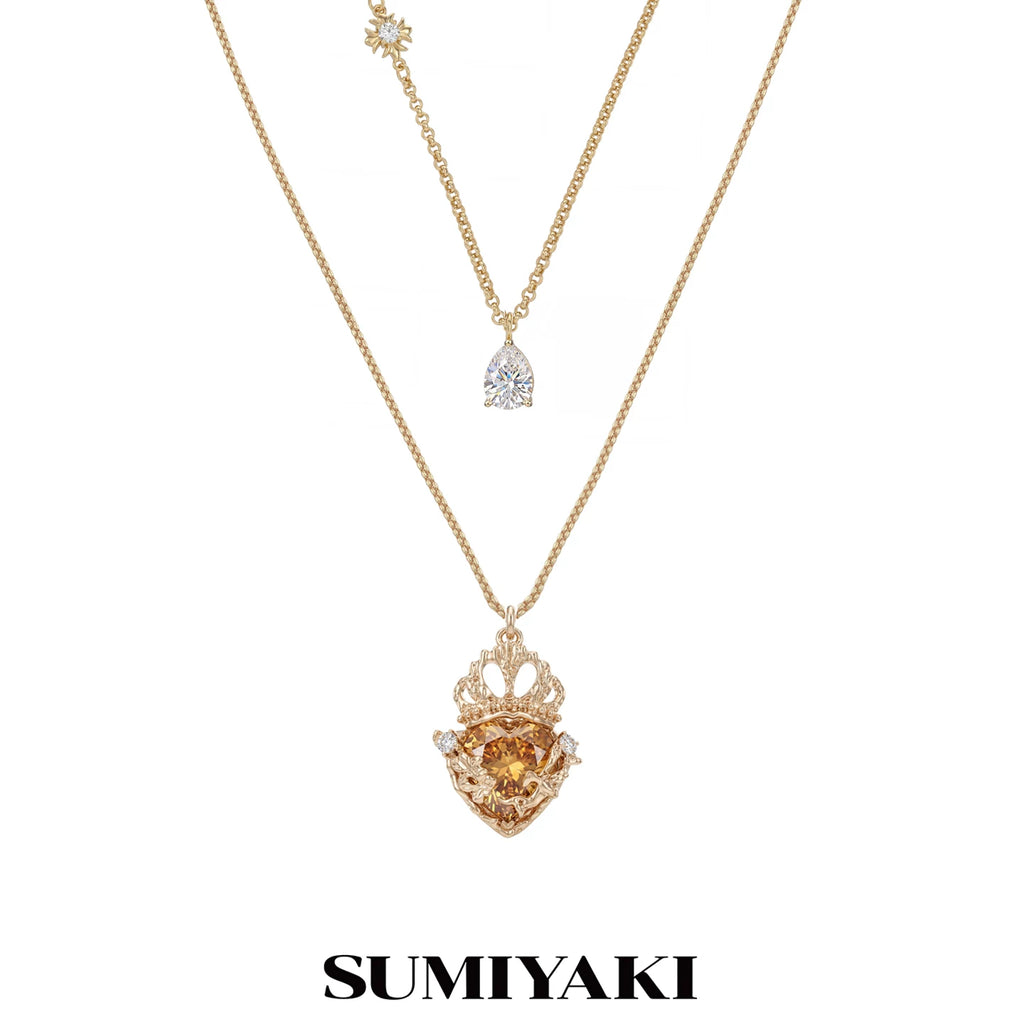 SUMIYAKI Crown Niche Premium Double Necklace