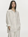 Anna Aneae Linen Shirt Vintage Casual Suit