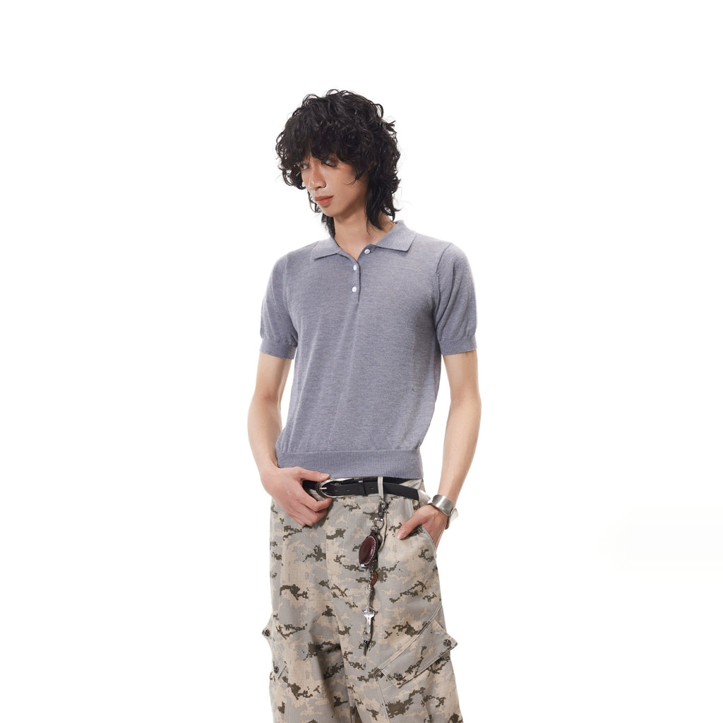 BTSG knitted polo Tee
