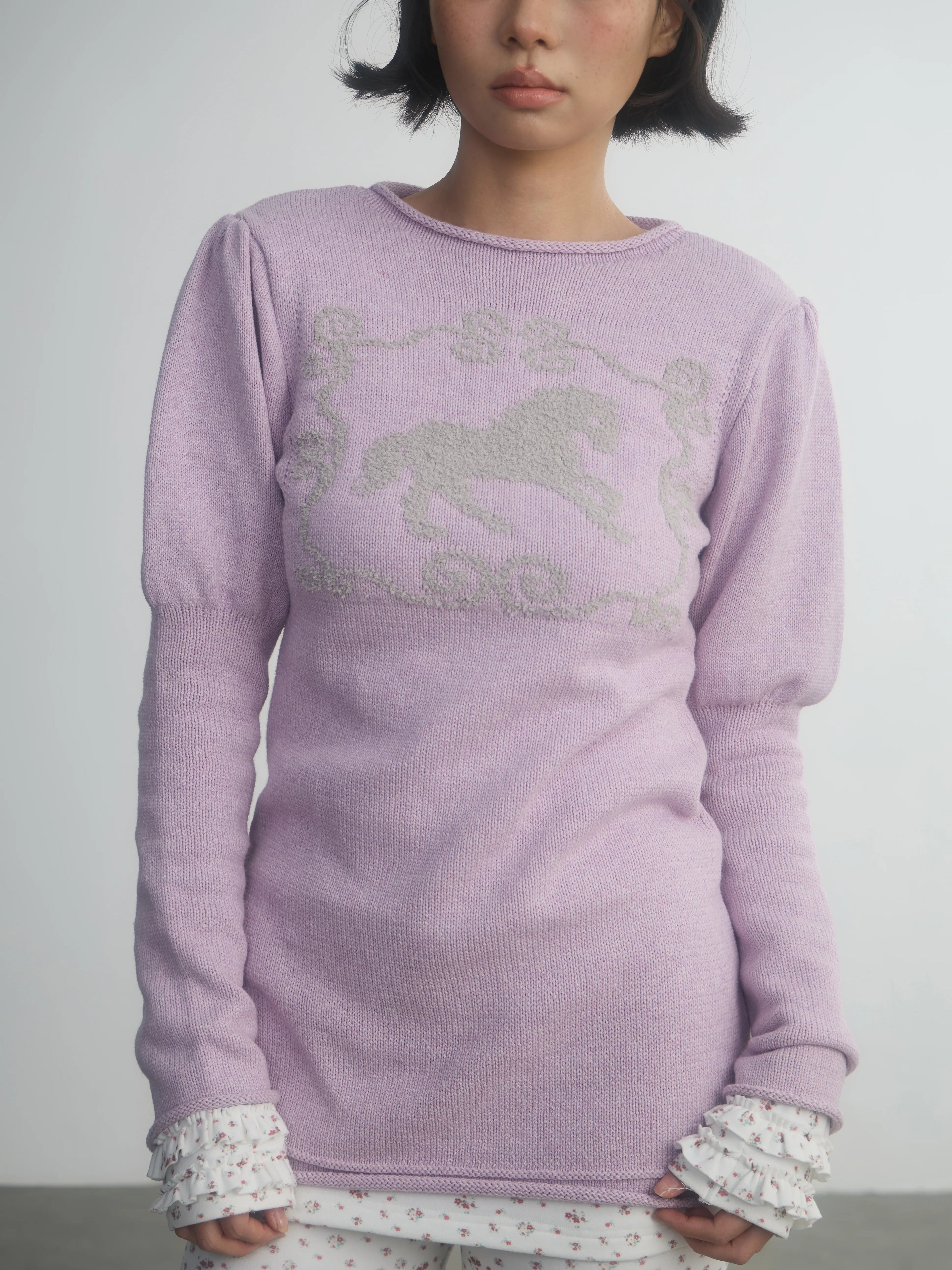In Two Twos Fake Two Medium and Long Pony Sweaters
