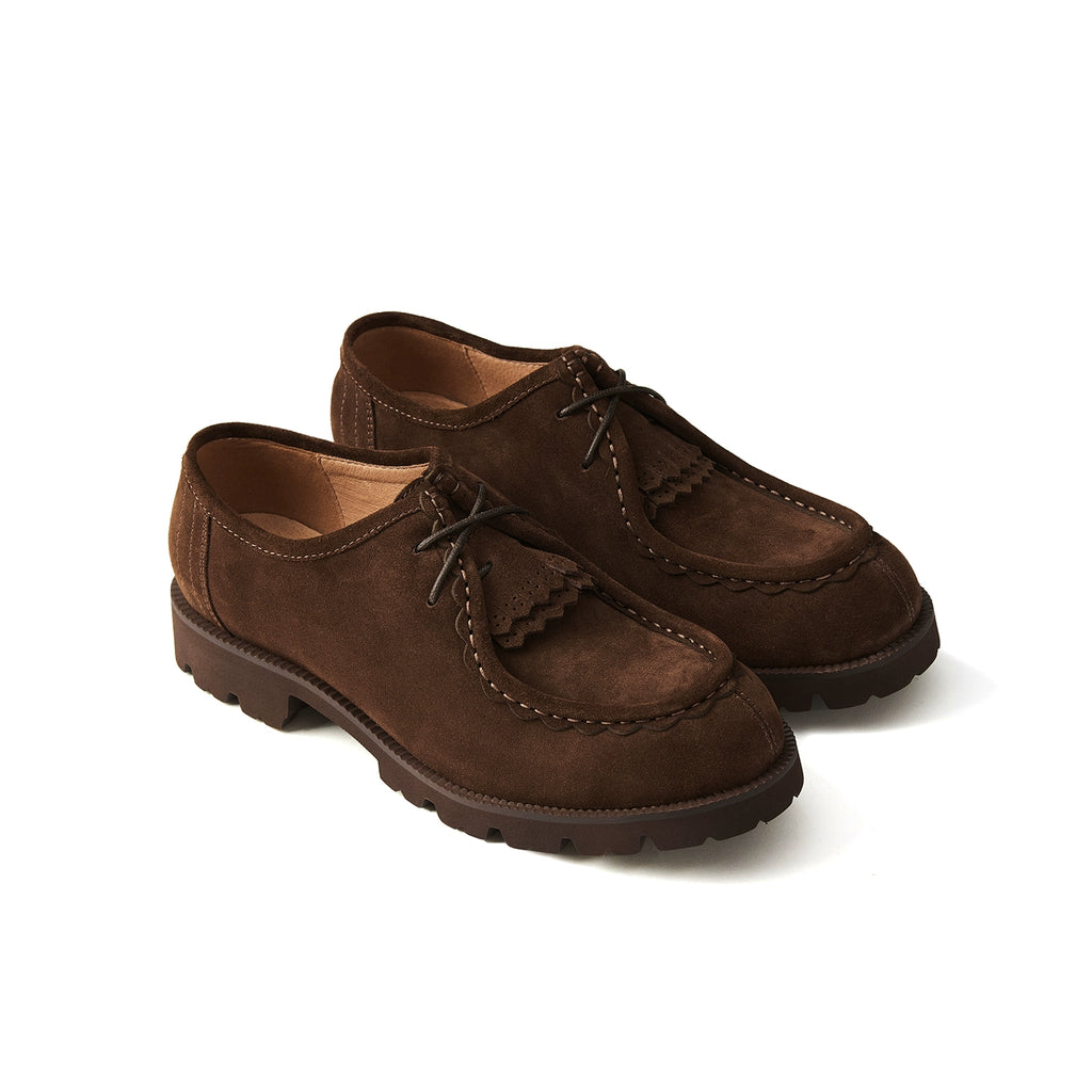 LIVINGTOWN Vintage British Casual Low-Top Lace-Up Kangaroo Shoes