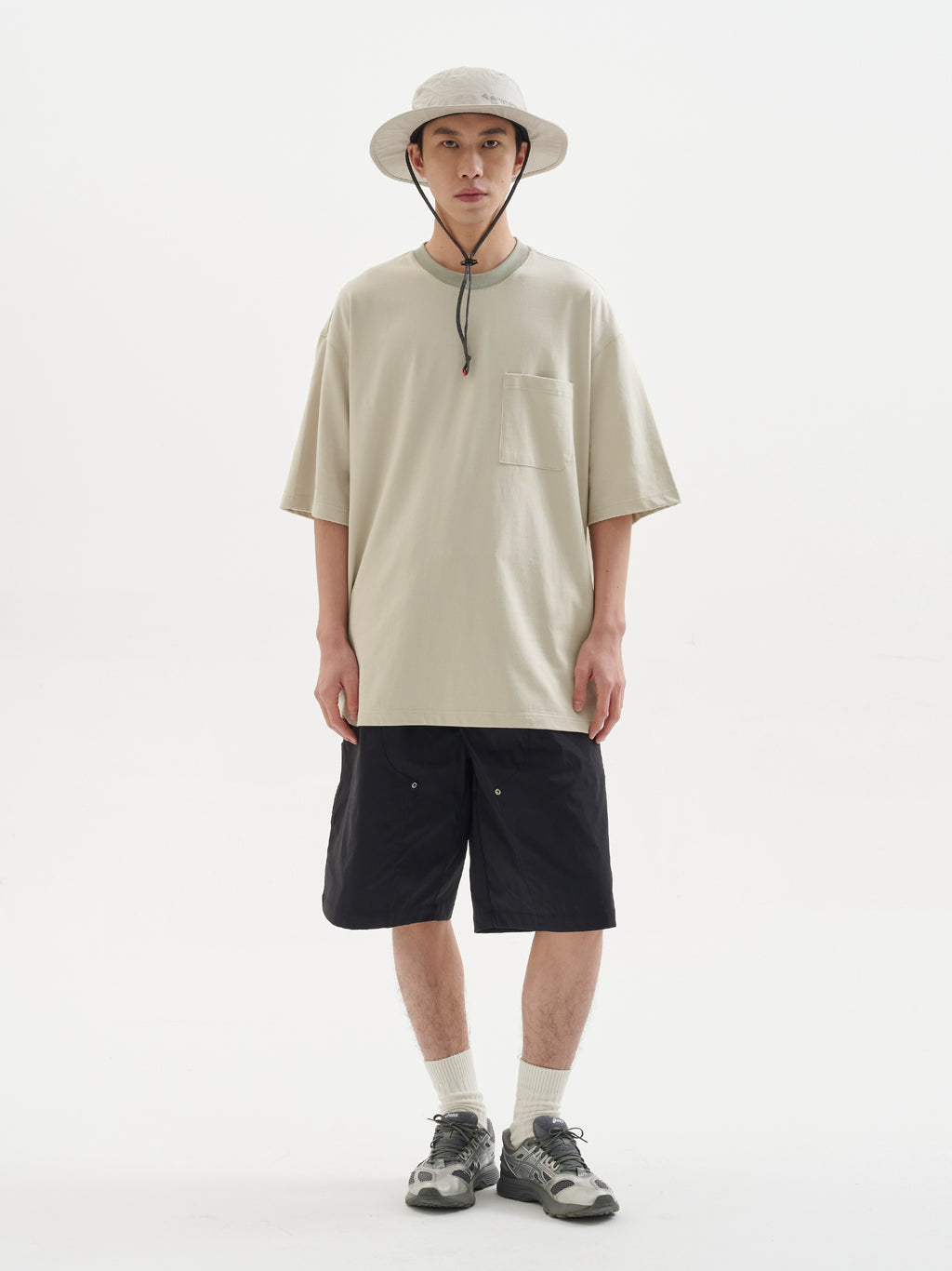 BUTTBILL Cotton Double Yarn Weave Tee