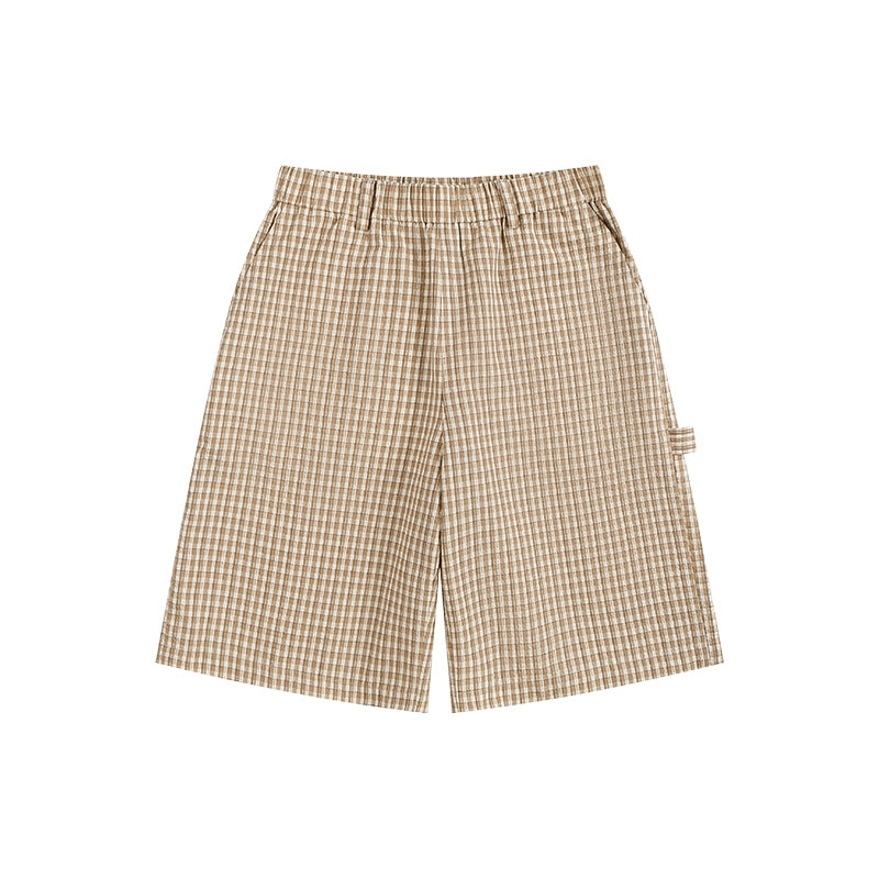 ATRY Retro Plaid Silhouette Pants