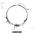 SUMIYAKI Punk Love Leather Necklace
