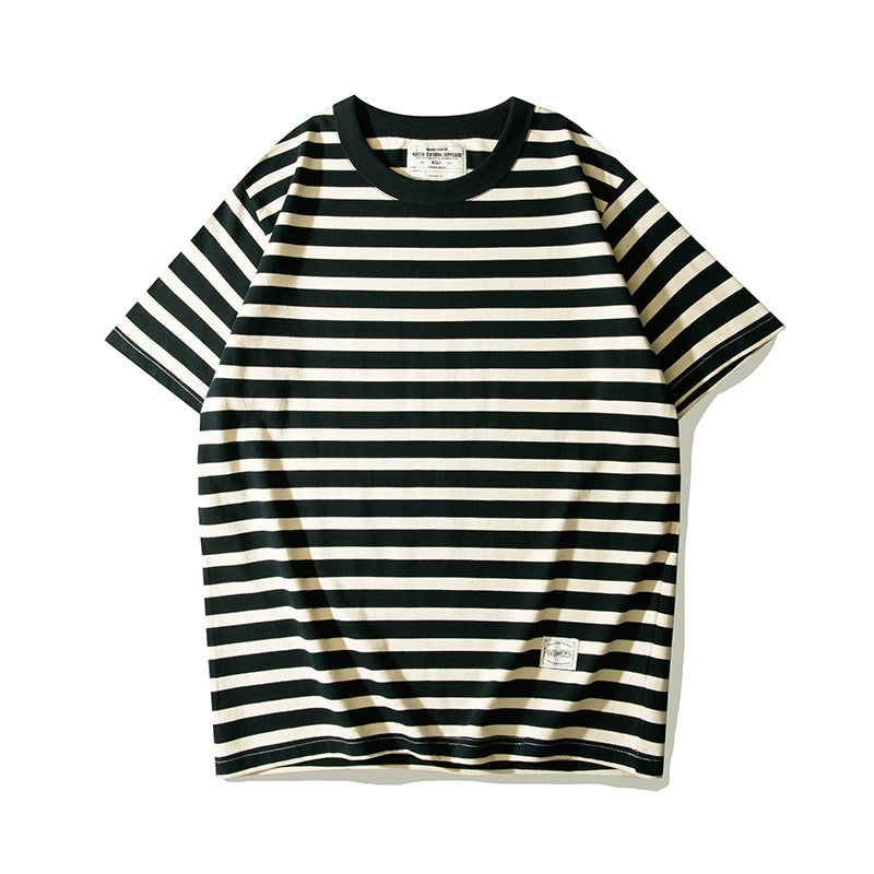 PrintAce Retro Striped Loose Tee