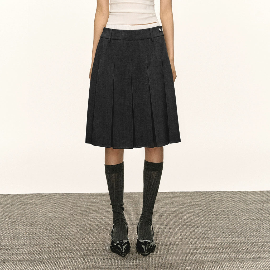 Ariseism Vintage Pleated Skirt Skirt