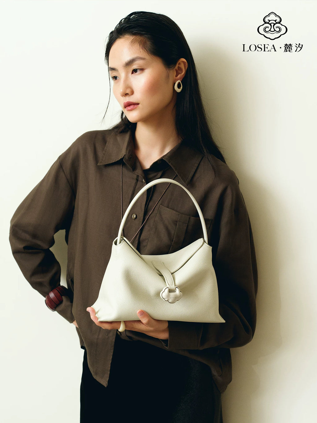 LOSEA First-layer Cowhide Shoulder Bag