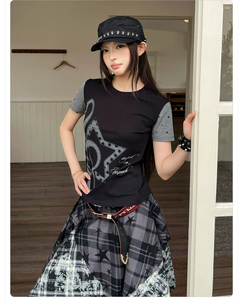 404MOB Versatile Sweet Music Note Print Thin Tee