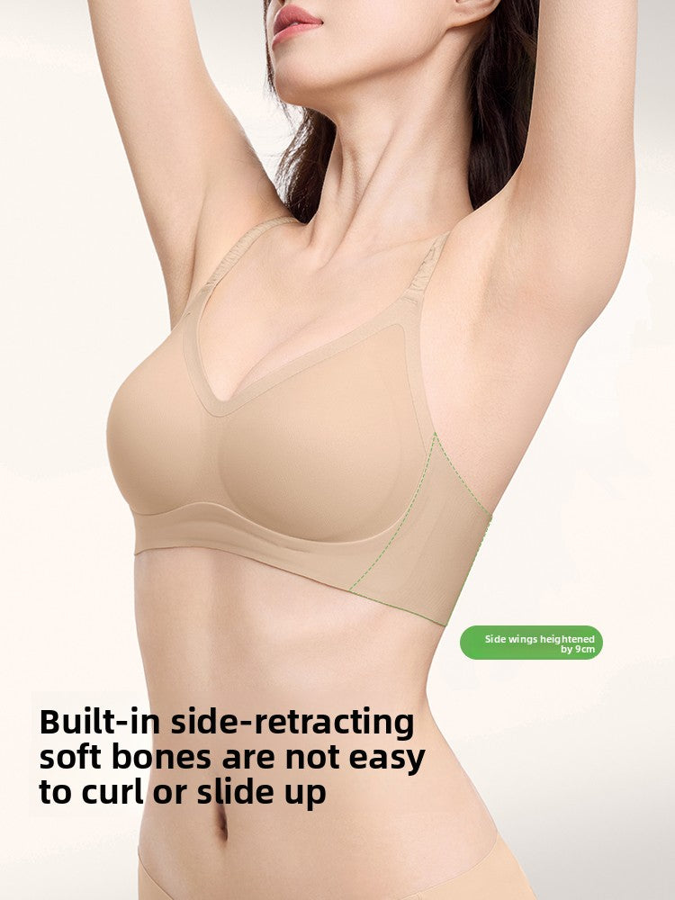 SecretWorld Breathable Non-Marking Spaghetti Strap Bra