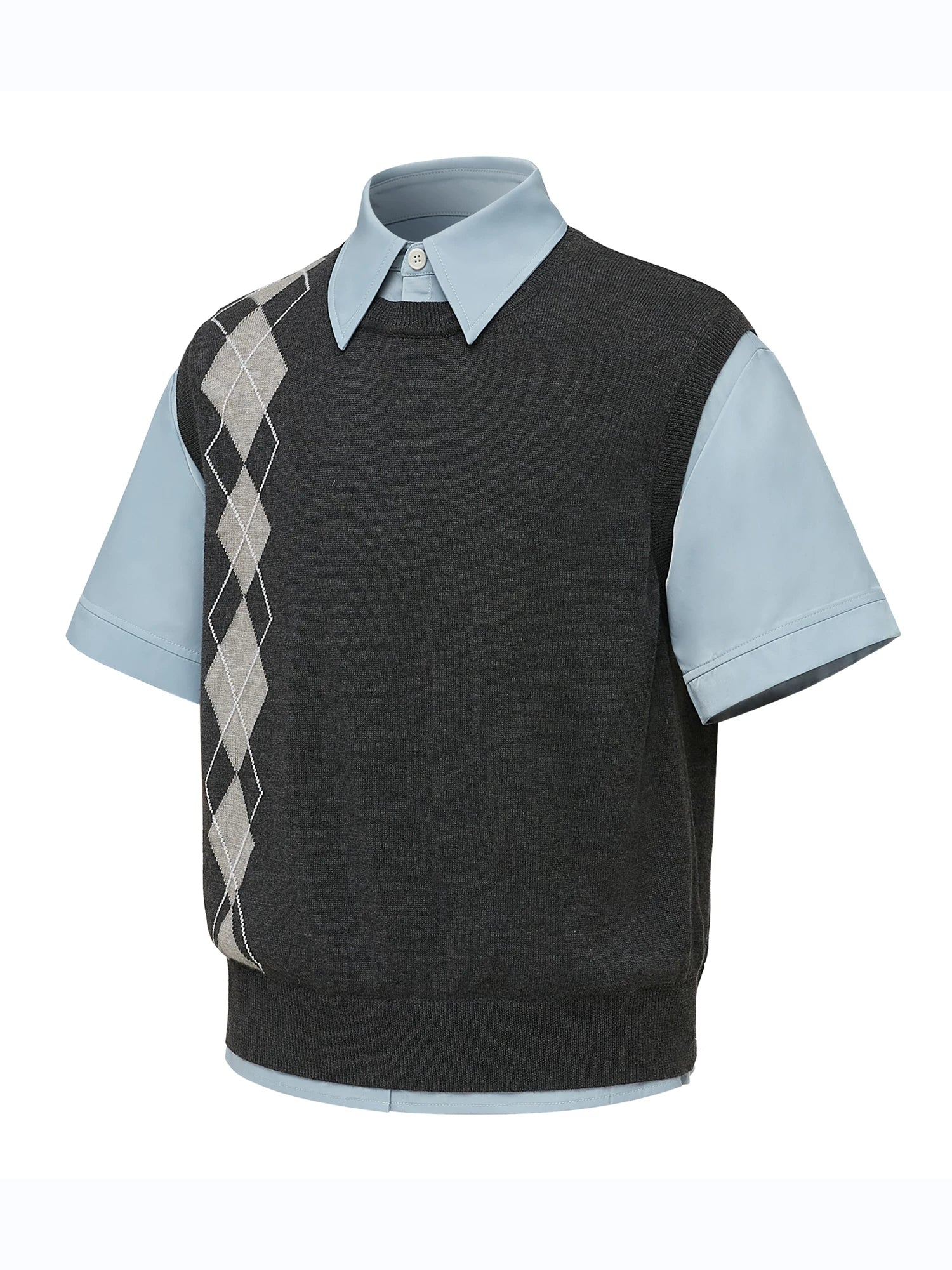 TAICHIISM Casual Knitting Splicing Tee