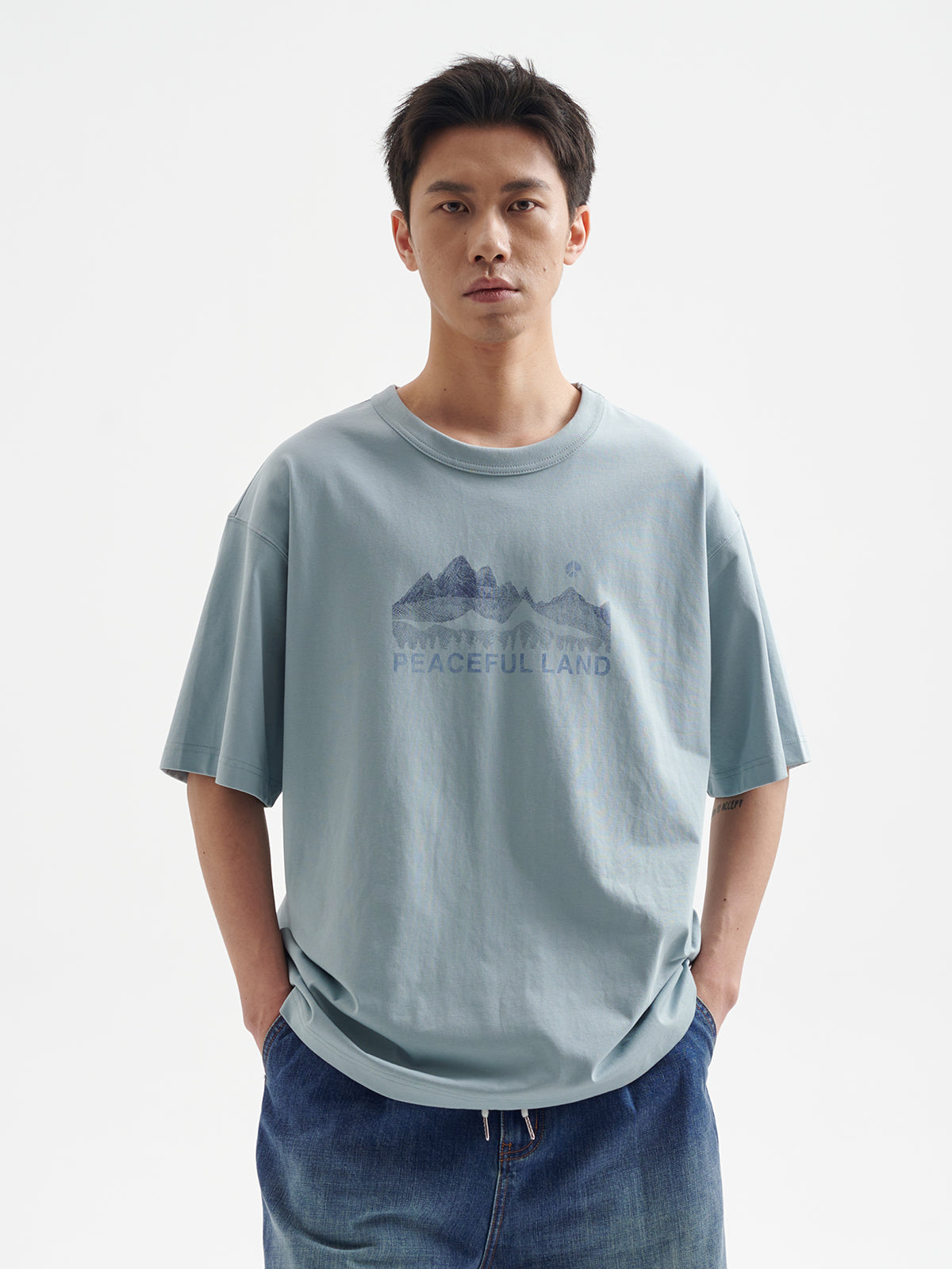 BUTTBILL 25SS Mountains non-sensory water pulp Sorona UPF50 Tee