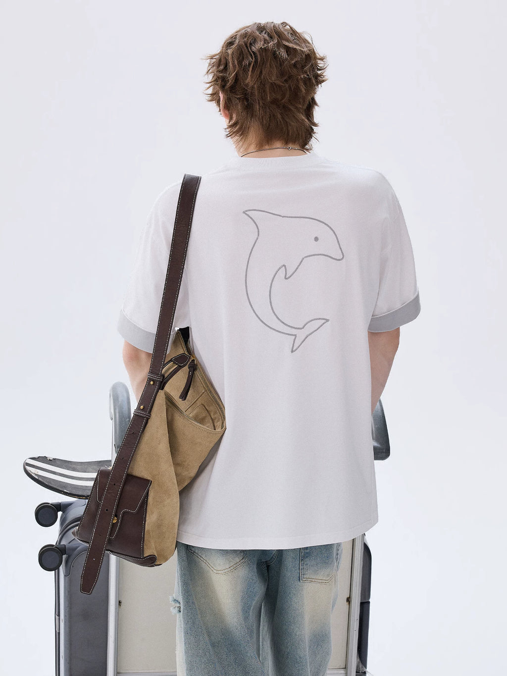 CHOR Cartoon Embroidery Loose Tee