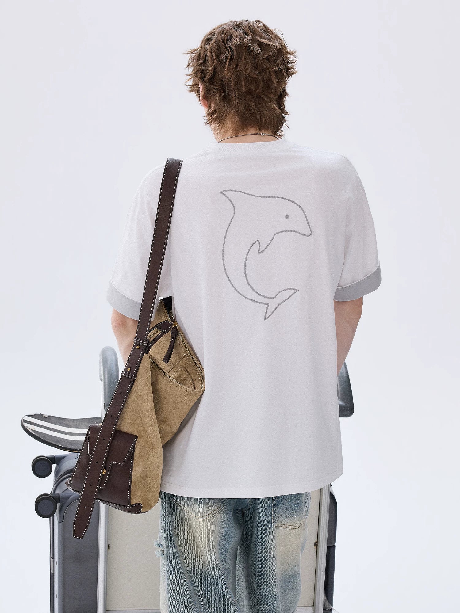 CHOR Cartoon Embroidery Loose Tee