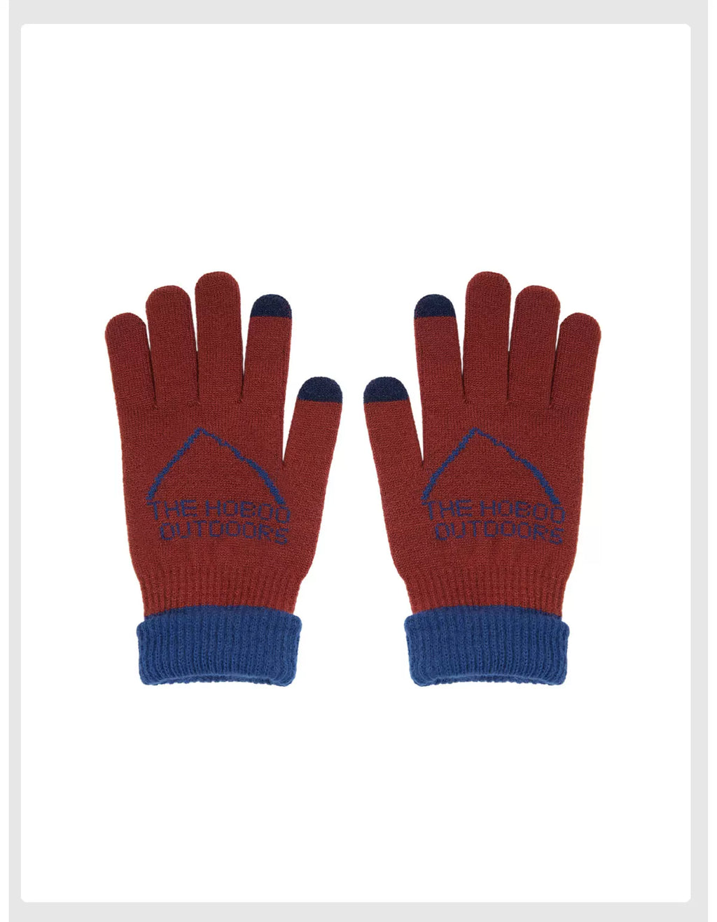 THE HOBOO Outdoor Riding Jacquard Knitted Wool Gloves