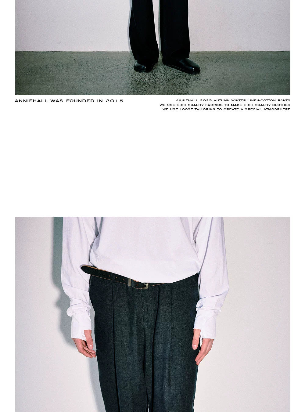 Anniehall Casual Loose Drape Trousers