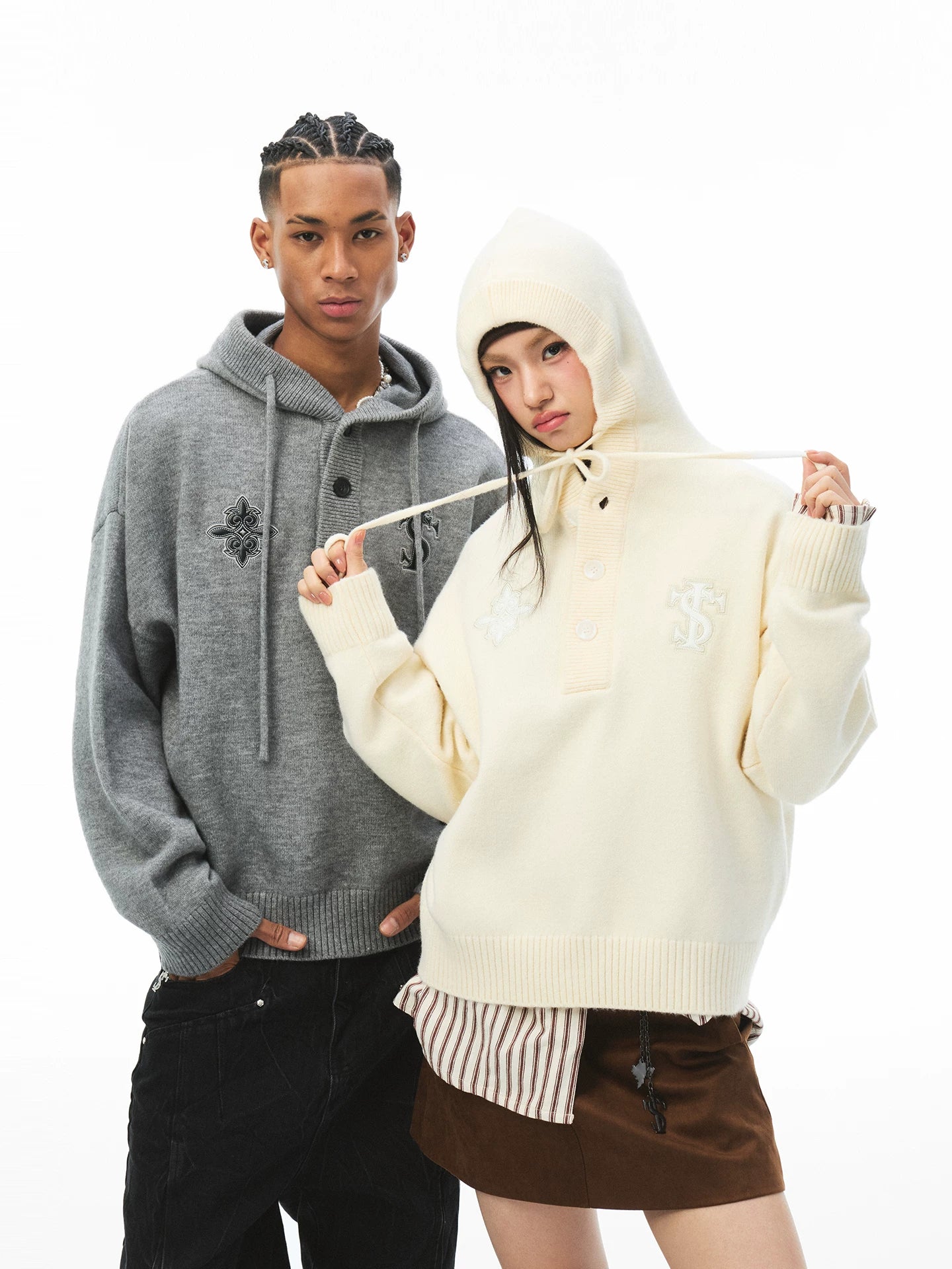 STK Upholstery Knit Hooded Sweater