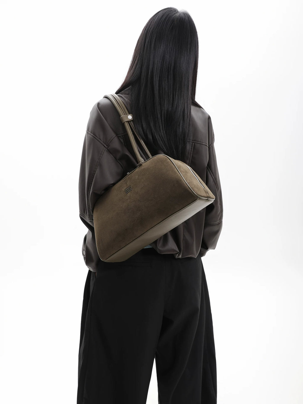 JANDRESS Suede Simple Shoulder Bag