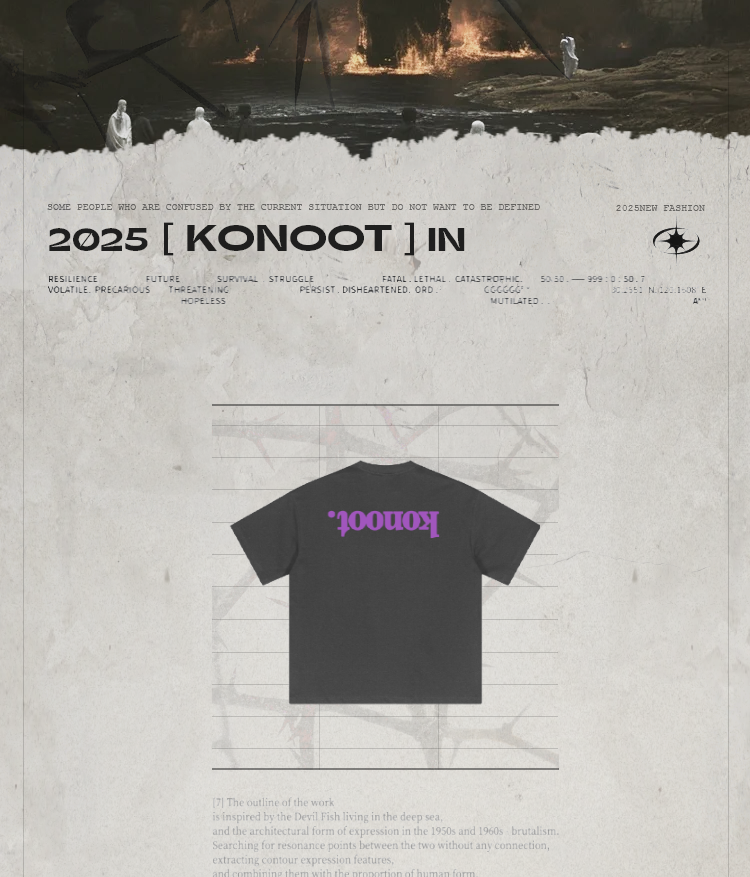 [KONOOT] 25ss (inverted) Boxy heavy * 280G Tee