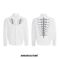 ArguECulturE Niche Embroidered Riveted Long-sleeved Shirt