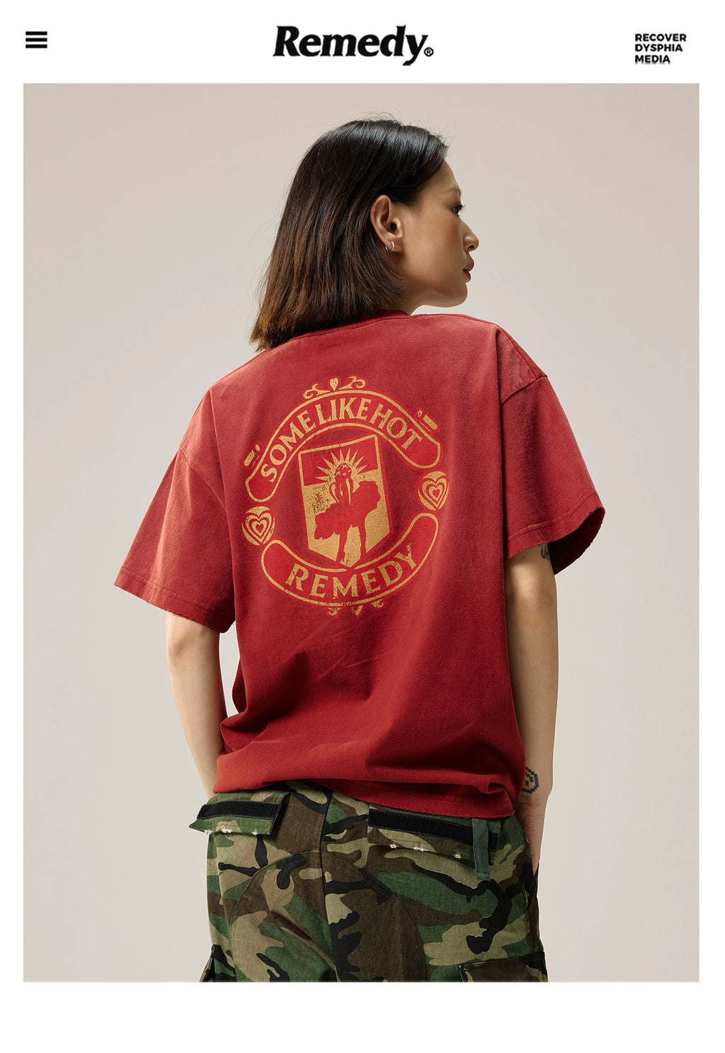 Remedy Washed Monroe Loose Do Old Tee