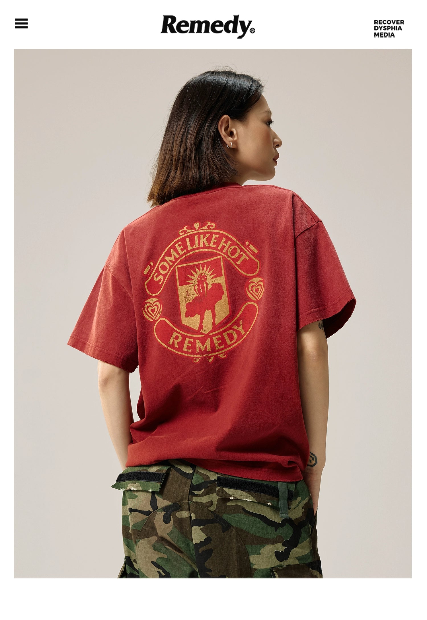 Remedy Washed Monroe Loose Do Old Tee