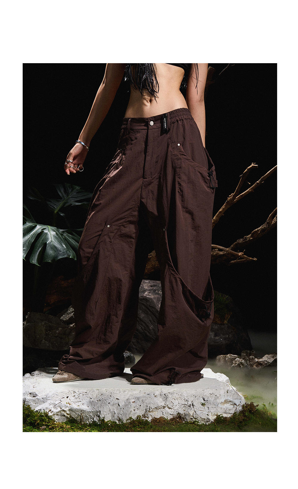 RELABEL Vintage Drawstring Loose Overalls