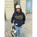 CCYE Vintage Star Embroidered Hooded Sweater Jacket