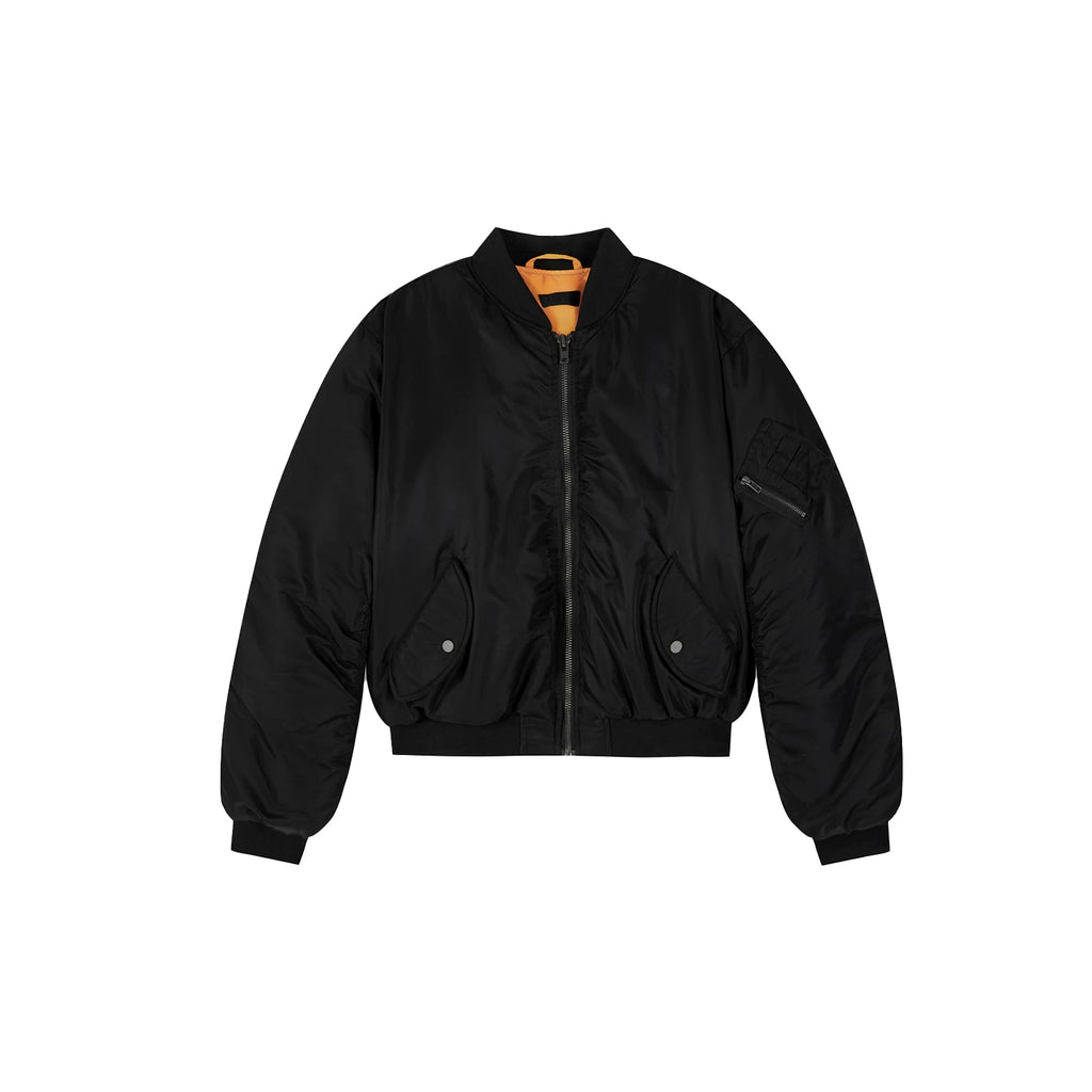 PLUS NO LOGO 25AW MA1 short and wide cotton bomber jacket