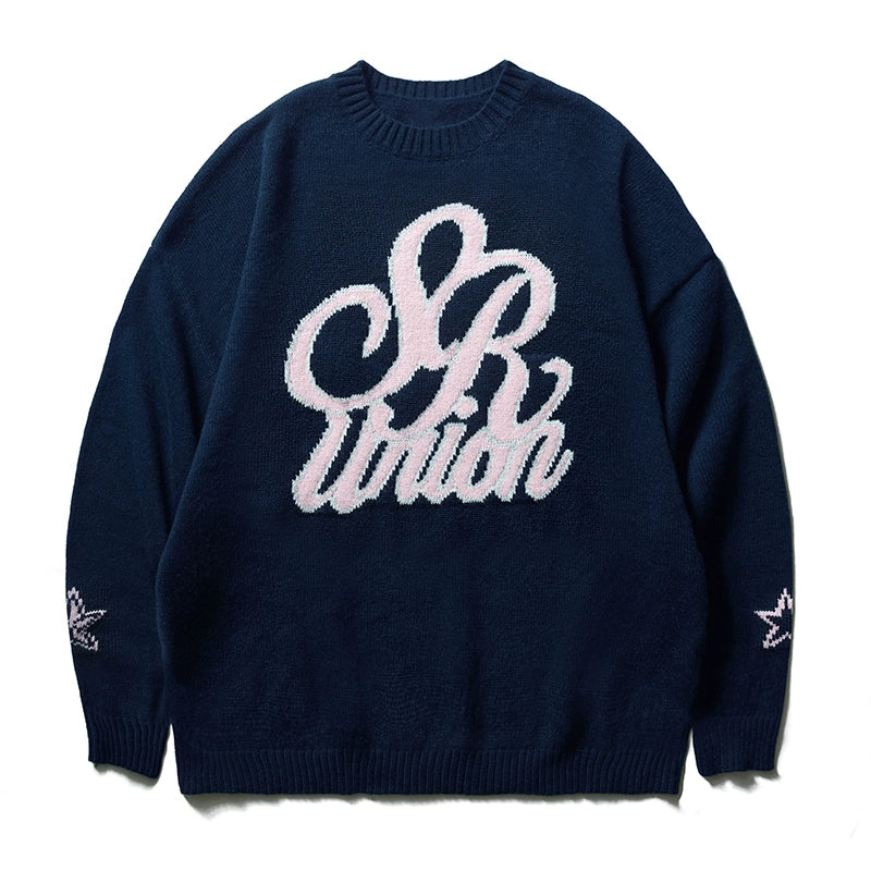 STA X RMD SR Double Star Flower Knitted Sweater