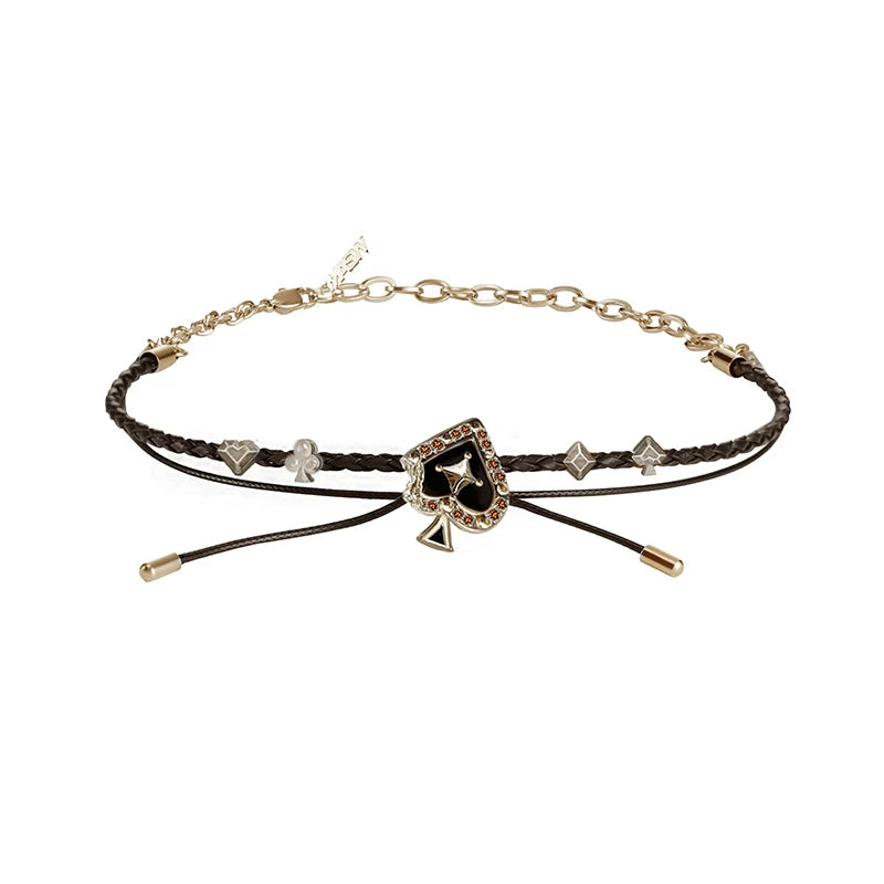 MASW Sweet Cool Maillard Wind Collarbone Neck Chain