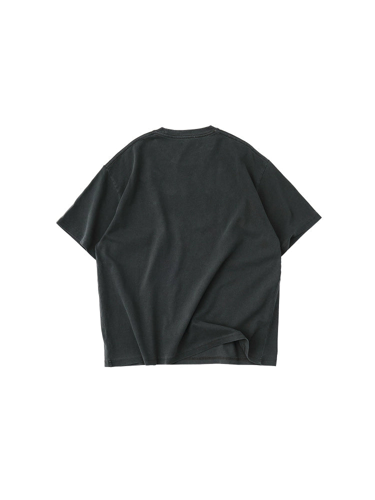 LIVINGTOWN Vintage Letter Print Casual Loose Tee