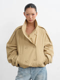 LINY LIBERTY Classic British Short Trench Coat