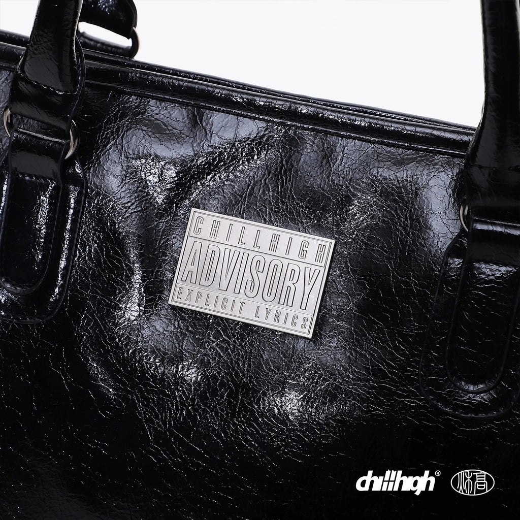 ChillHigh Crack Leather Simple Large Capacity Handbag