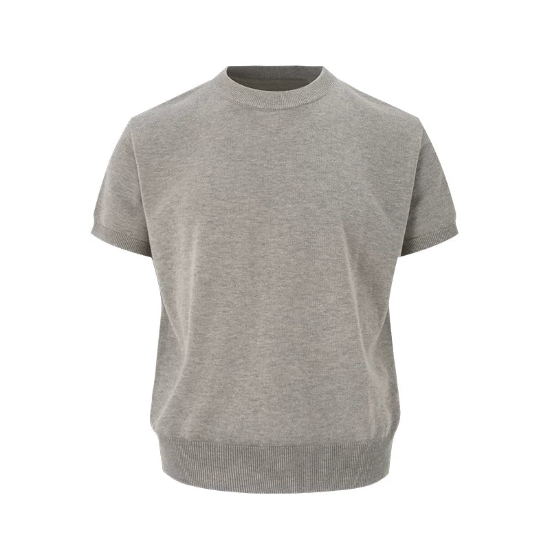 Borrowed Project Casual Knitting Washed Tee