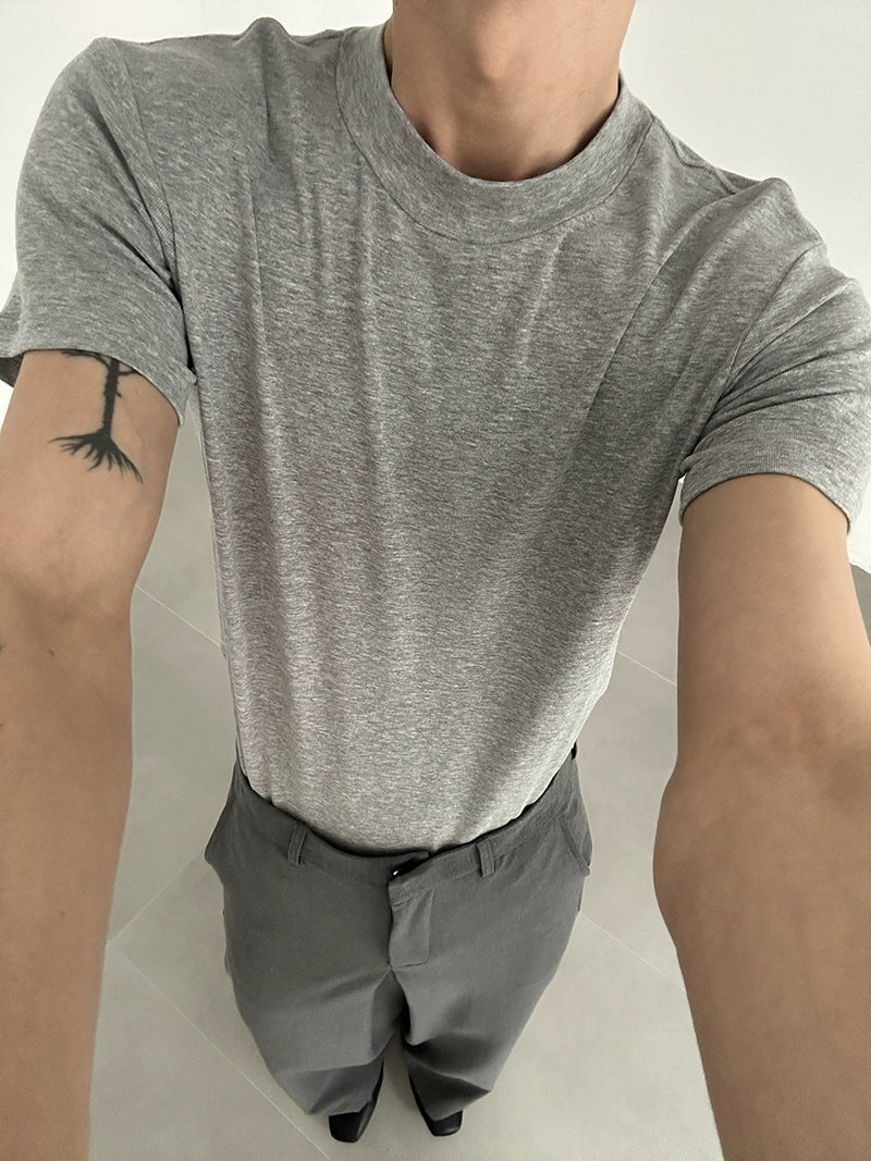 COLN Front Shoulder Loose Casual Tee