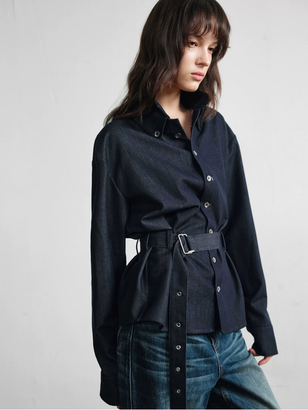 Slight Vogue Versatile Waist Shirt Jacket