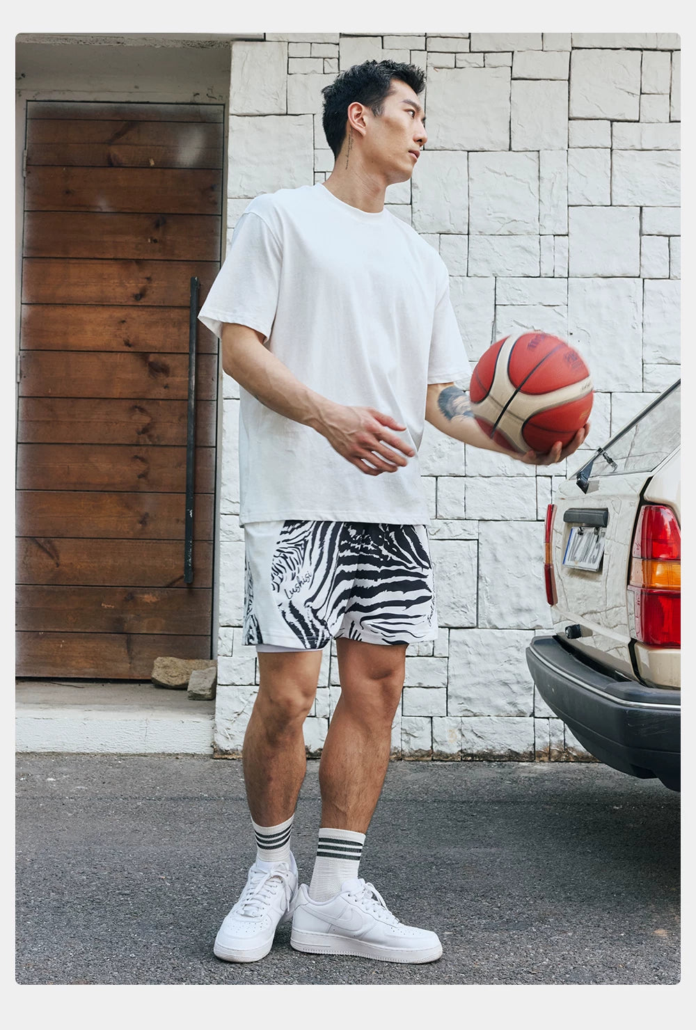 LUSHISI Camouflage Sports Casual Shorts