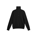 FUNKYFUN Loose Half-zip Turtleneck Knitted Sweater