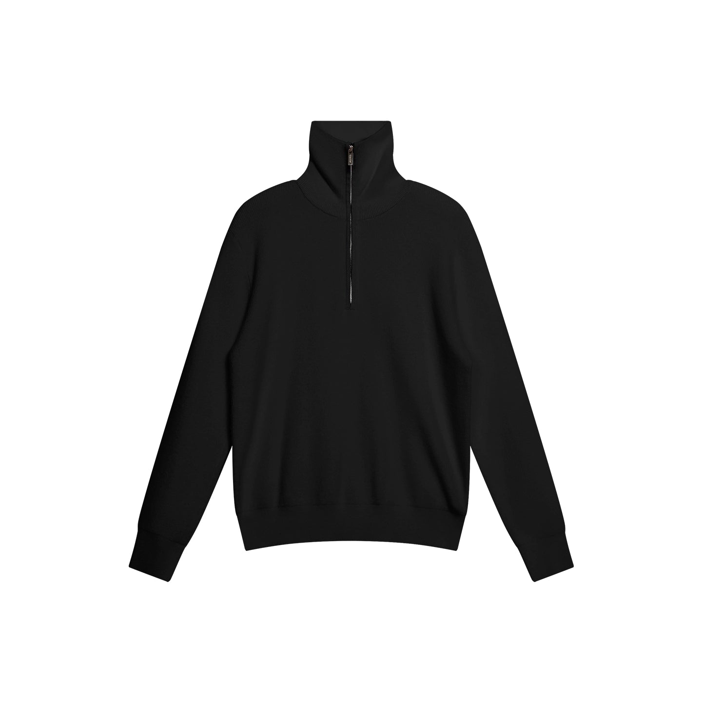 FUNKYFUN Loose Half-zip Turtleneck Knitted Sweater